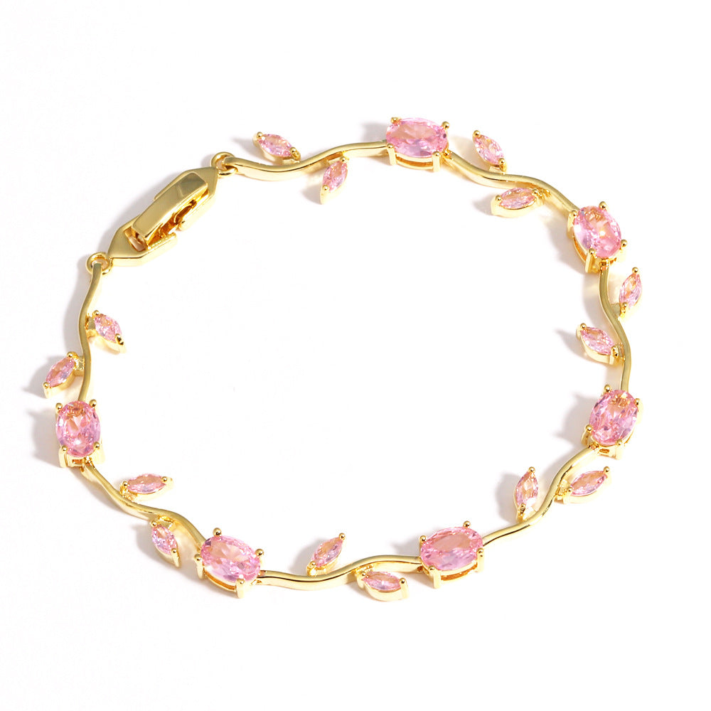 Enchanted Tulip Crystal Bracelet