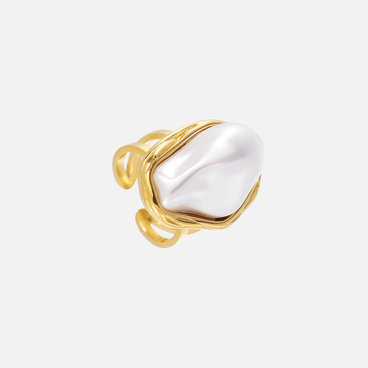 The Organic Baroque Pearl Ring