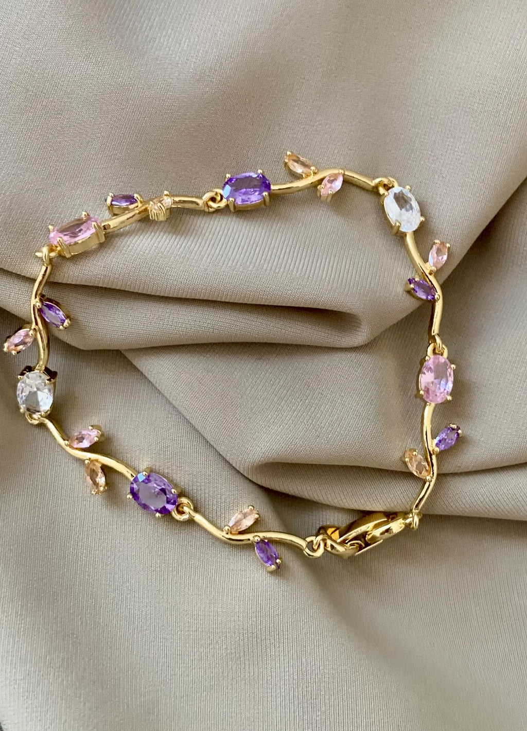 Enchanted Tulip Crystal Bracelet