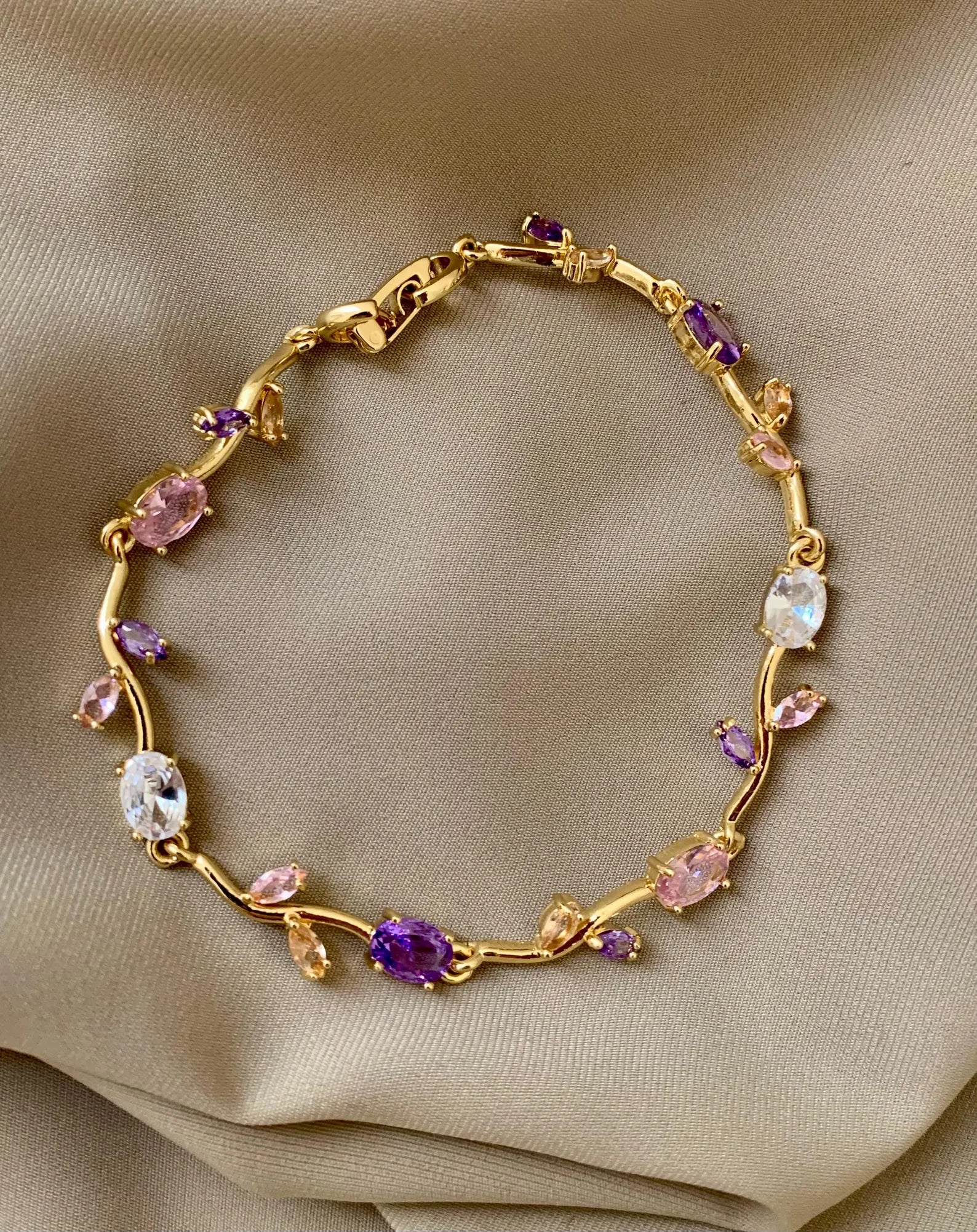 Enchanted Tulip Crystal Bracelet